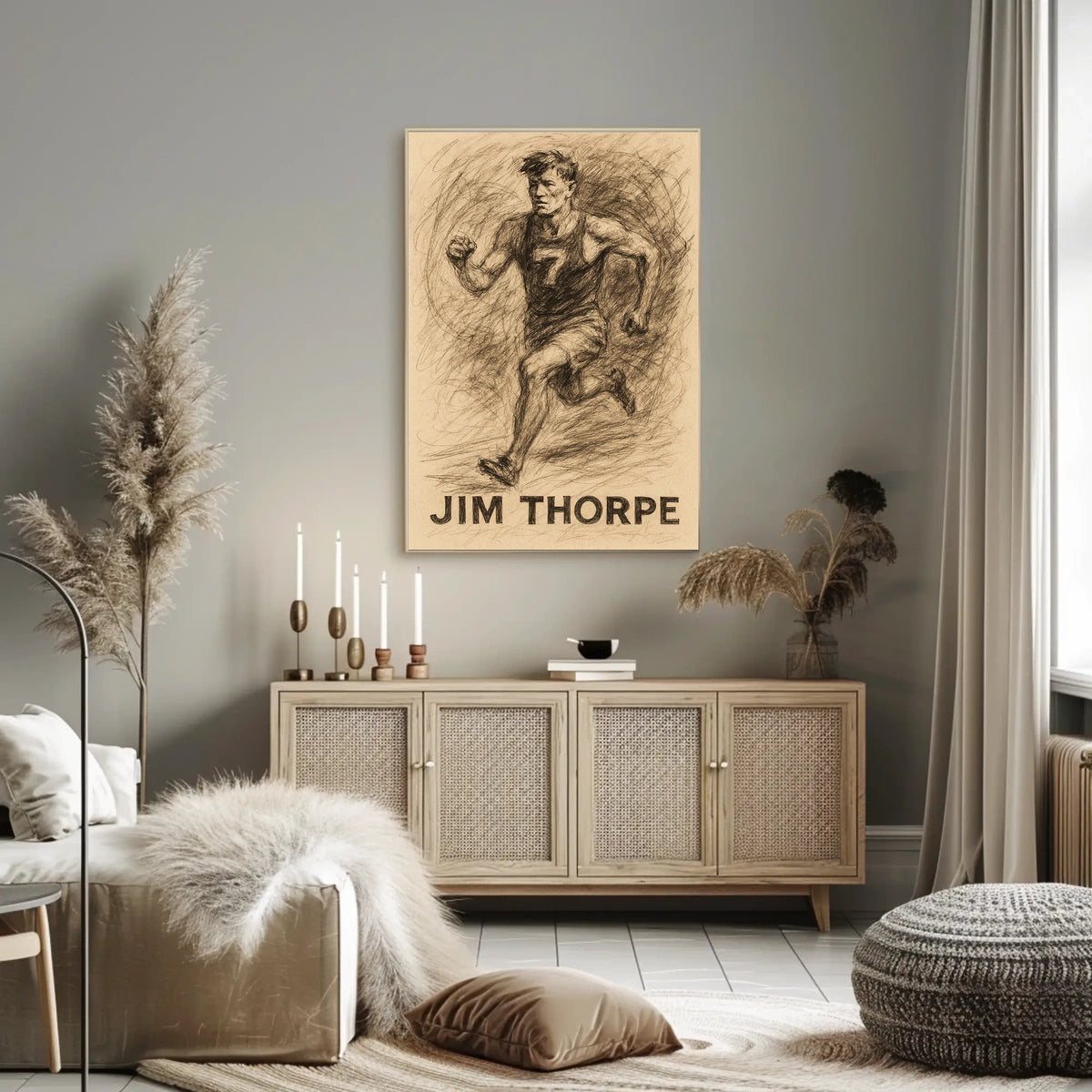 Jim Thorpe Athletic Legend Poster