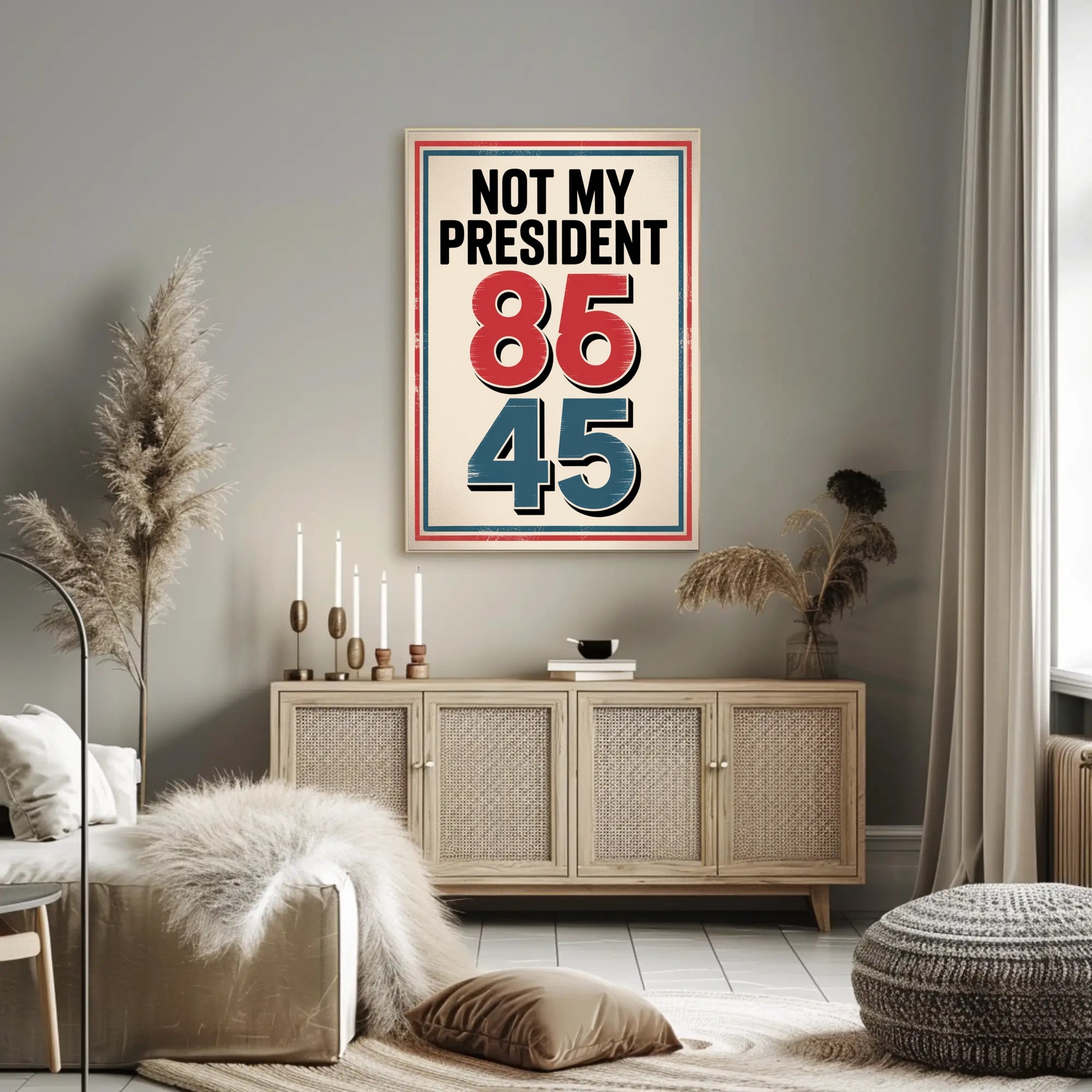 NOT MY PRESIDENT Bold Political or Propaganda Poster