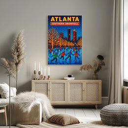 Atlanta Southern Snowfall Poster