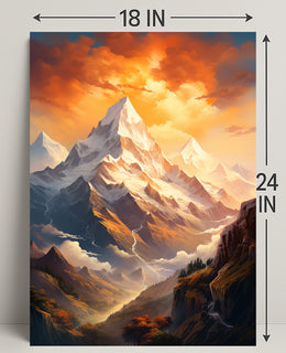Majestic Mountain Landscape Poster