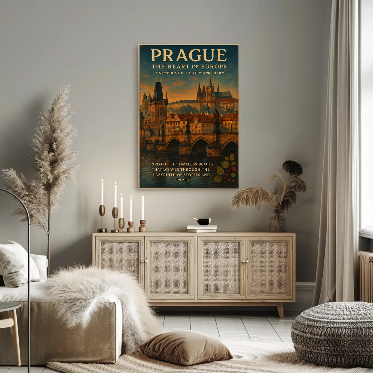 Prague The Heart of Europe Poster