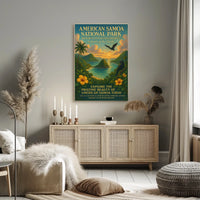 American Samoa National Park Nature Travel Poster