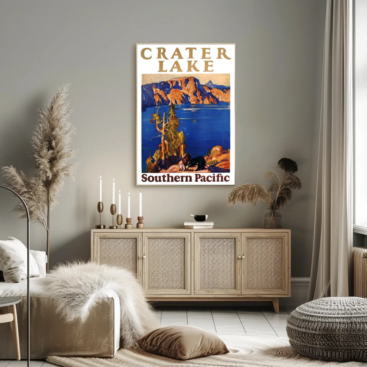 Crater Lake Southern Pacific Poster