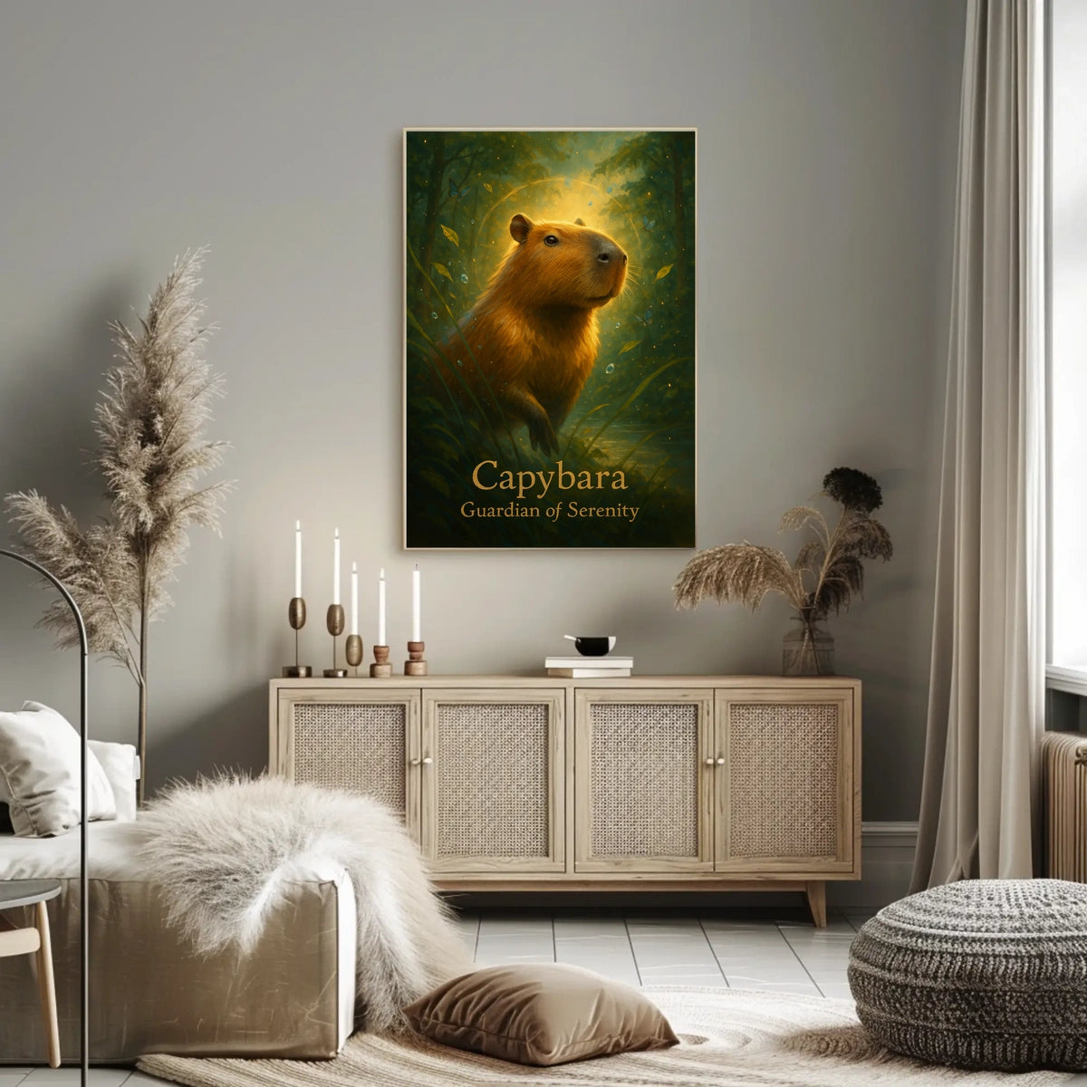 Capybara Guardian of Serenity Poster