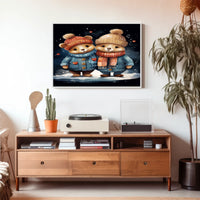 Winter Wonderland Bears Poster