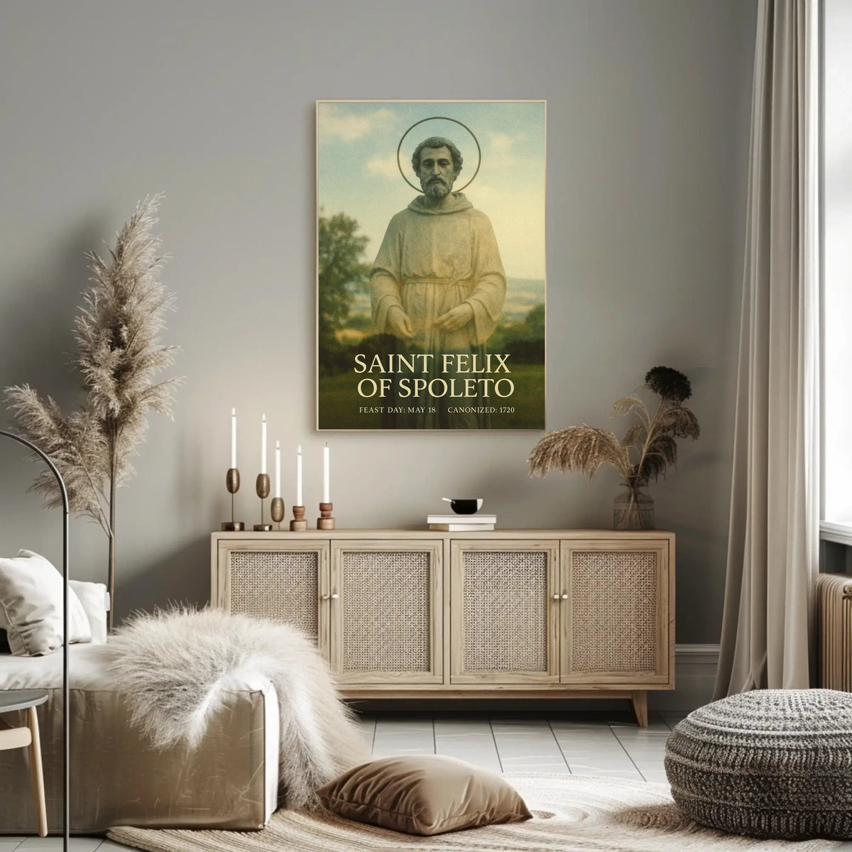 Saint Felix Of Spoleto Poster