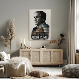 George W. Bush 43rd President of the United States Reflections Poster