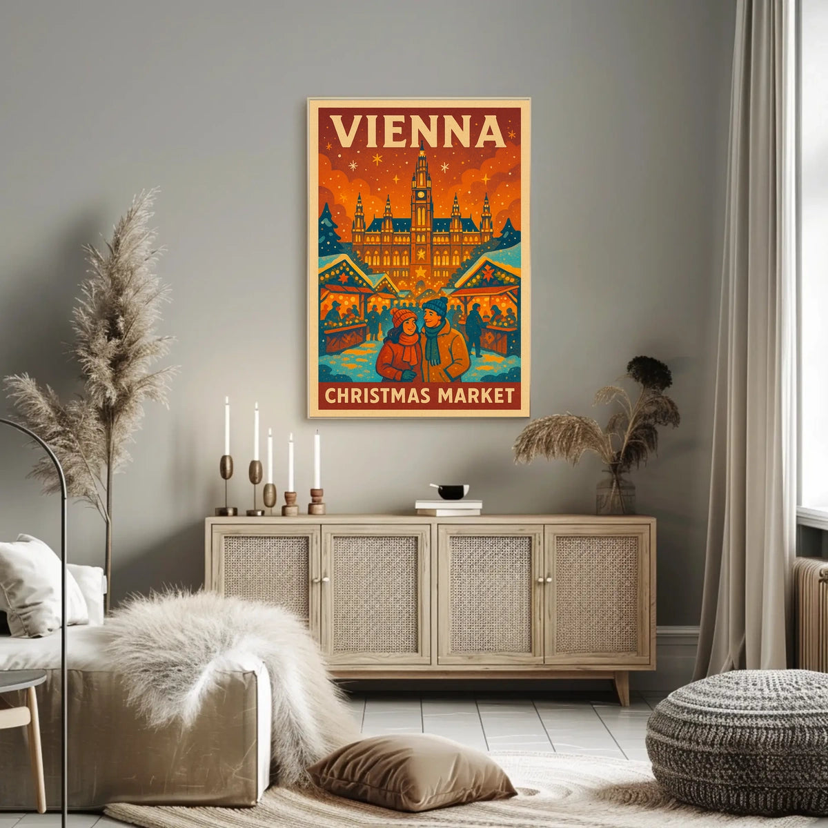 Vienna Christmas Market Poster
