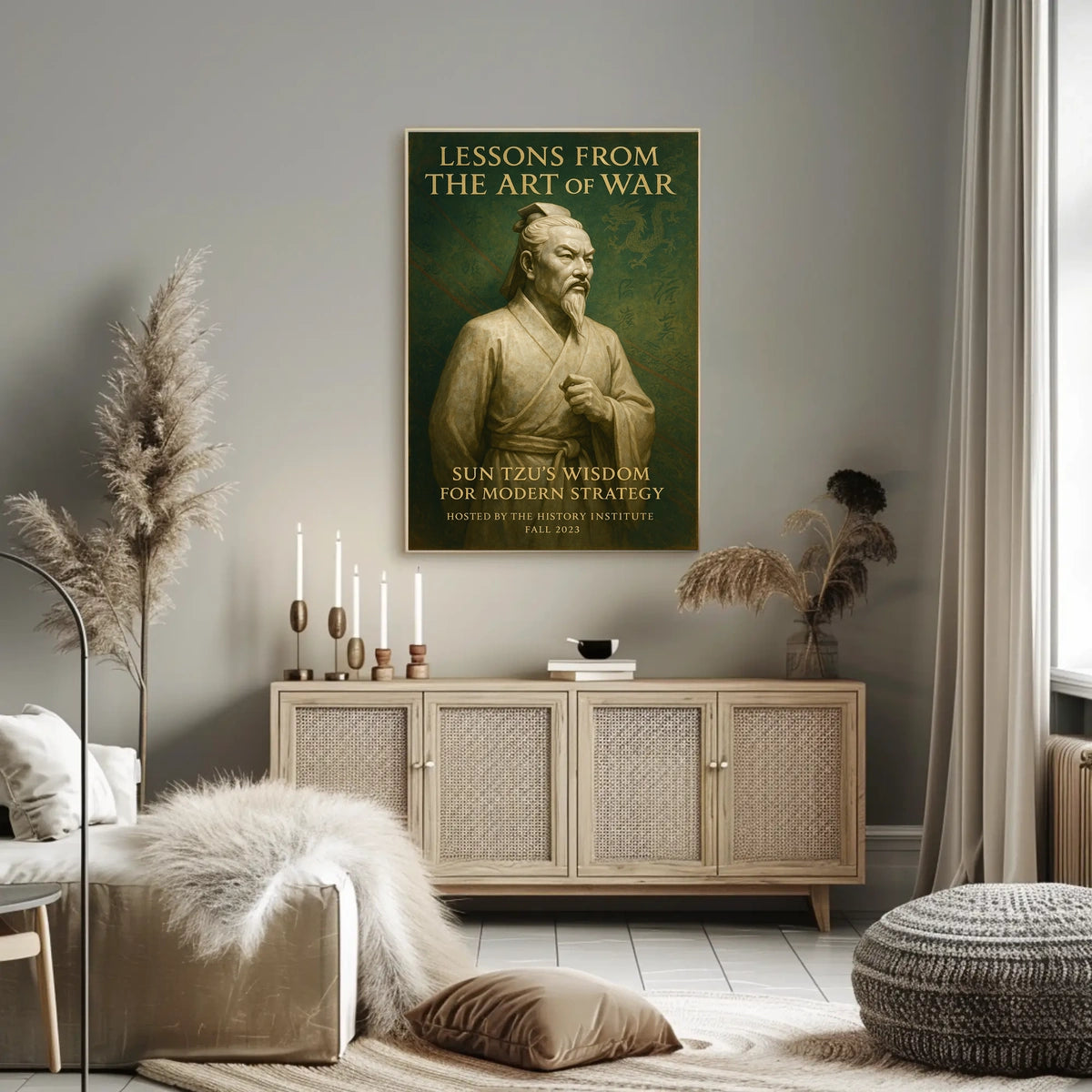 Sun Tzus Wisdom for Modern Strategy Poster