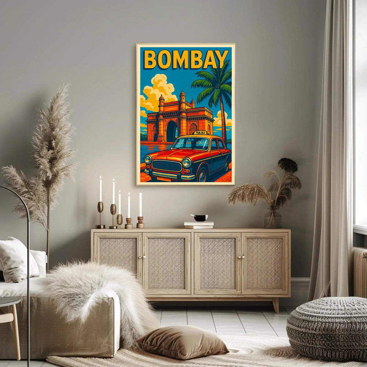 Bombay Vintage Travel Vintage Poster