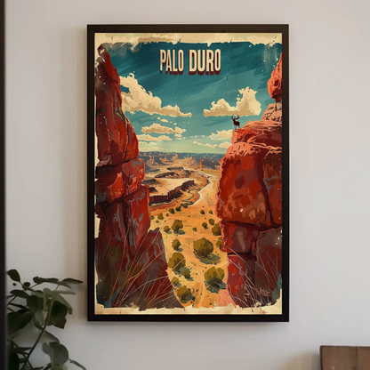 Palo Duro Canyon Texas Landscape Travel Poster