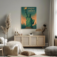 Statue of Liberty Vintage New York City Poster