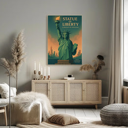 Statue of Liberty Vintage New York City Poster