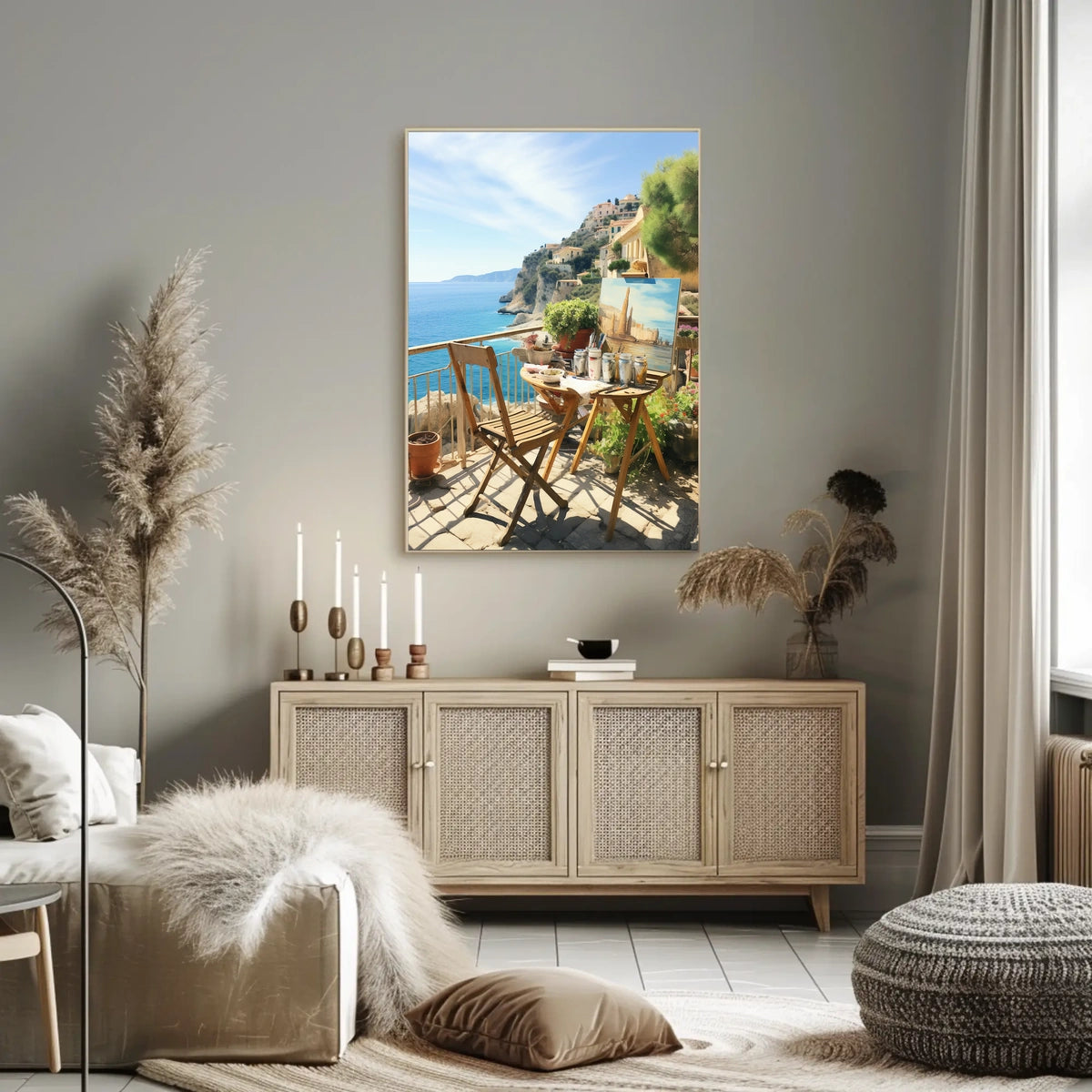 Serene Mediterranean Artists’ Retreat Travel Poster