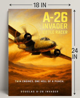 Douglas A-26 Invader Little Racer Poster PosterGoat