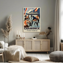Chamonix Ice Hockey World Championship Poster