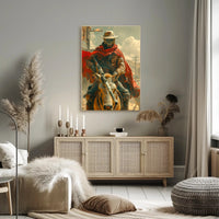 Futuristic Dystopian Horse Rider Poster Art Print PosterGoat