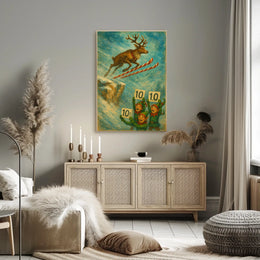 Reindeer Ski Jump Extravaganza Poster