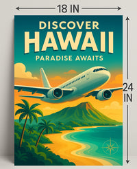 Discover Hawaii Vintage Travel Poster PosterGoat