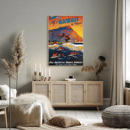 Fly To Hawaii By Clipper Poster