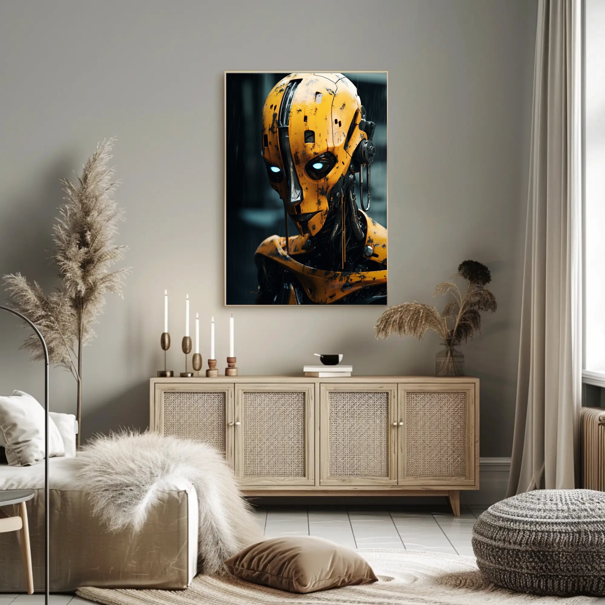 The Futuristic Sentinel Poster PosterGoat