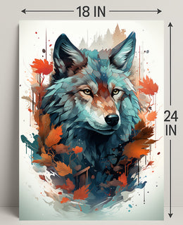 The Majestic Wolf Poster PosterGoat