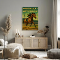 Louisville, KY Birthplace of the Kentucky Derby Poster