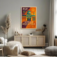 Vintage Syrian Travel Poster Explore Exotic Middle Eastern Heritage Travel Poster PosterGoat