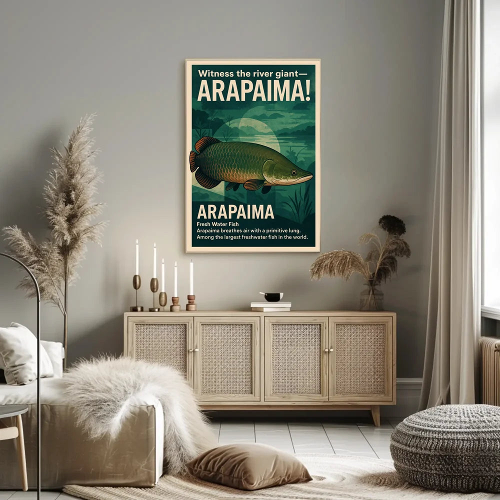 Arapaima: Amazon's Air-Breathing Giant Fish Poster