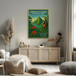 American Samoa National Park Vintage Poster Art