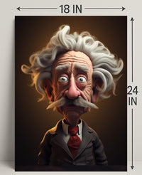Whimsical Professor Character Poster PosterGoat