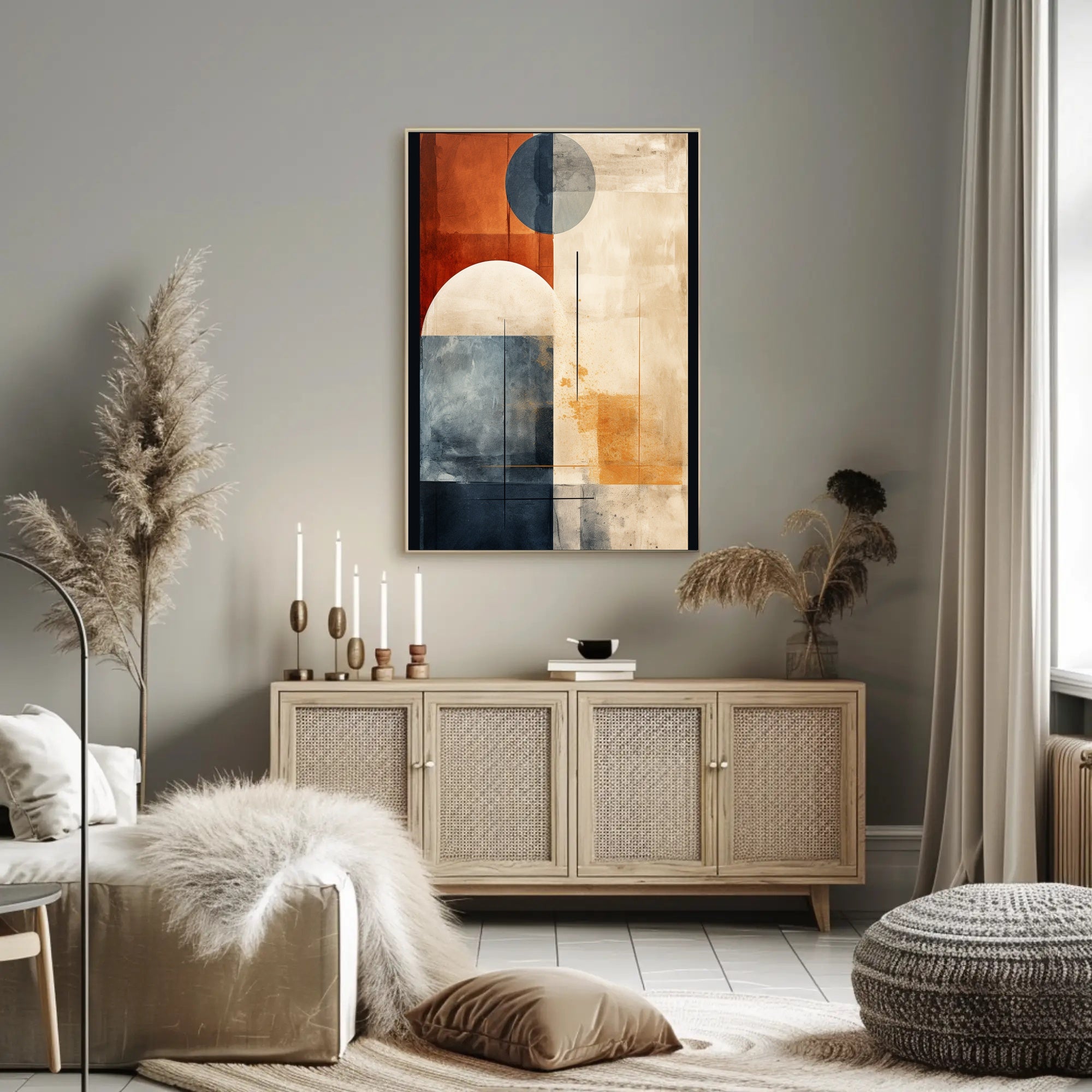 Abstract Geometric Harmony Abstract Poster
