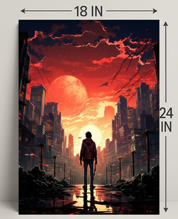 Dystopian Sunset Poster