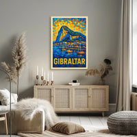 Gibraltar A Vibrant Mosaic Poster