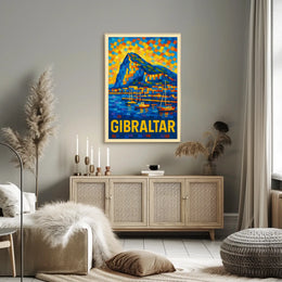 Gibraltar A Vibrant Mosaic Poster