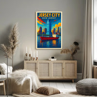 Jersey City Skyline Poster