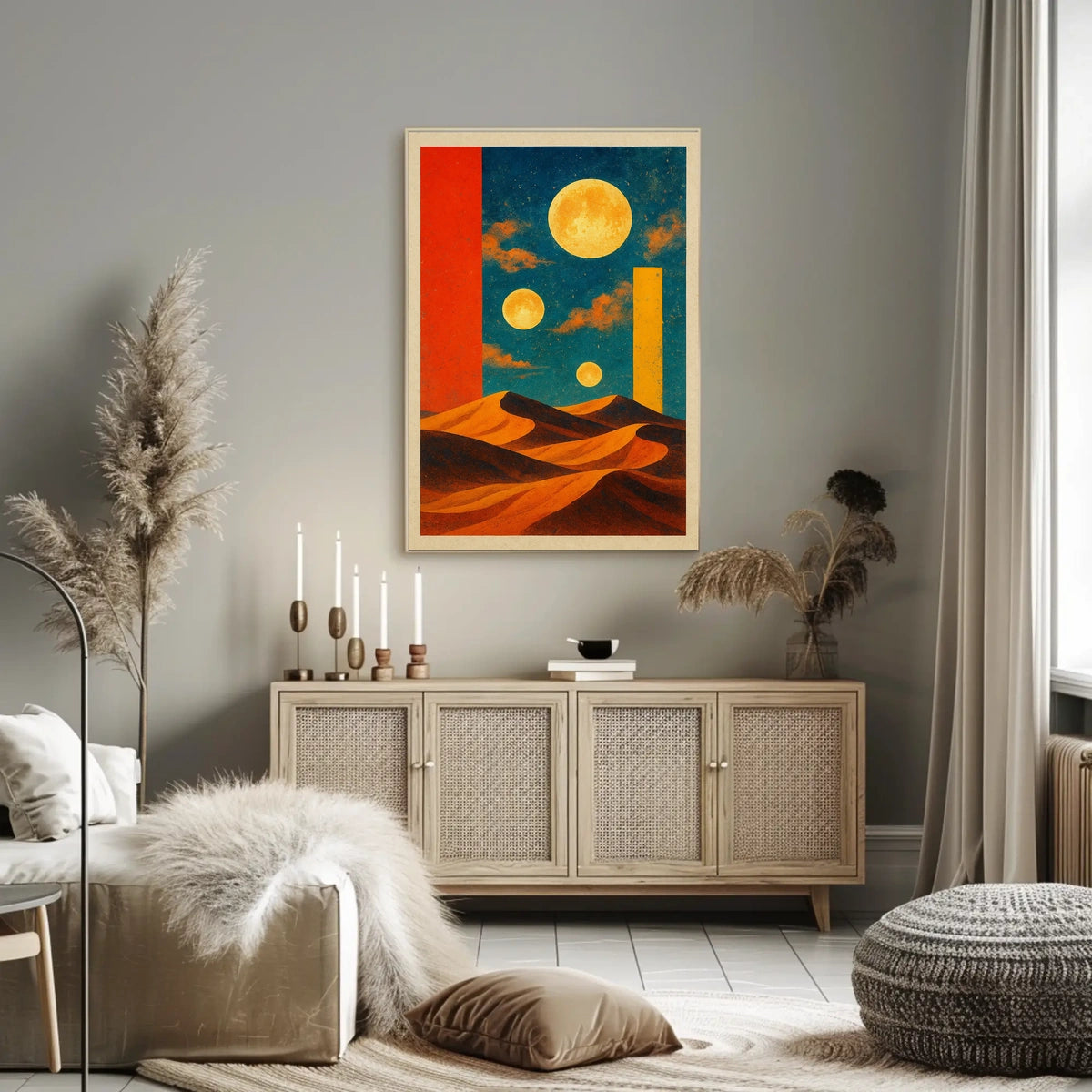 Celestial Desert Dreamscape Poster