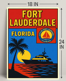 Fort Lauderdale, Florida Poster PosterGoat