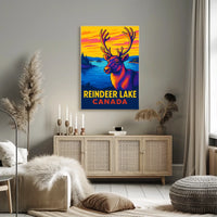 Reindeer Lake Canada Poster