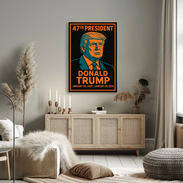 Trump Resolute Statesman Pop Art Patriotic Poster