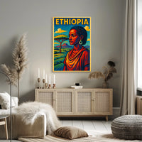 Ethiopia A Vibrant Tribute Poster
