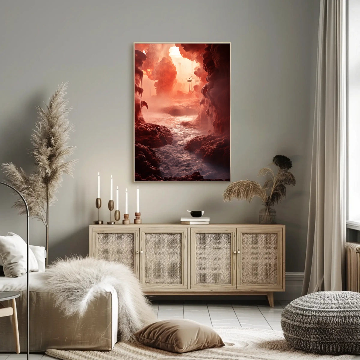 Mystical Cavern Landscape Poster