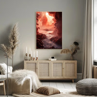 Mystical Cavern Landscape Poster