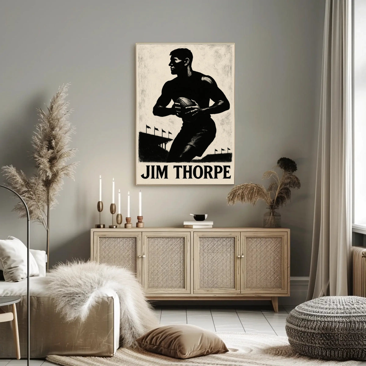 Jim Thorpe Athletic Icon Poster