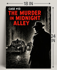 Case #13 The Murder in Midnight Alley Poster PosterGoat