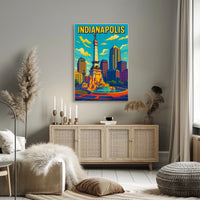 Indianapolis Skyline Poster