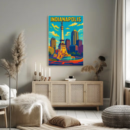 Indianapolis Skyline Poster