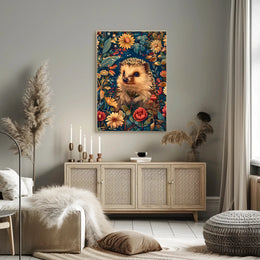Enchanted Hedgehog Wall Art in Bloom