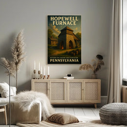 Hopewell Furnace Restored 19Th-Century Poster
