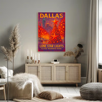 Lone Star Lights At Klyde Warren Park Poster